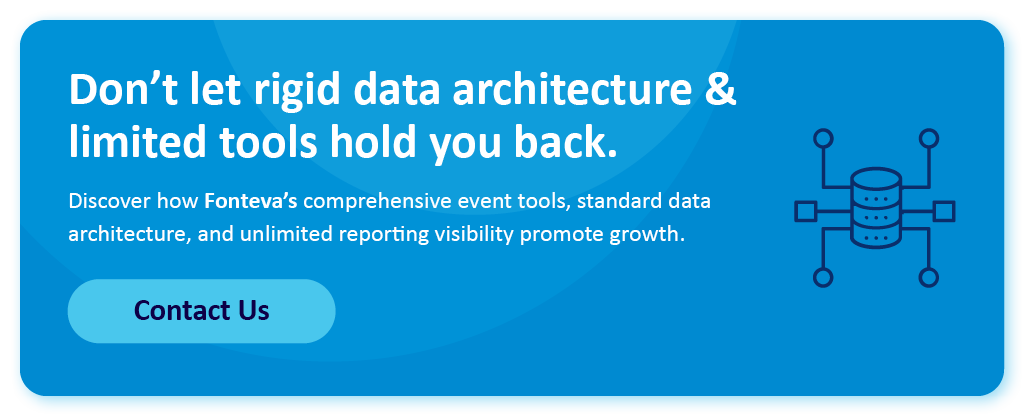 Don’t let rigid data architecture & limited tools hold you back. Discover how Fonteva’s comprehensive event tools, standard data architecture, and unlimited reporting visibility promote growth. Contact Us